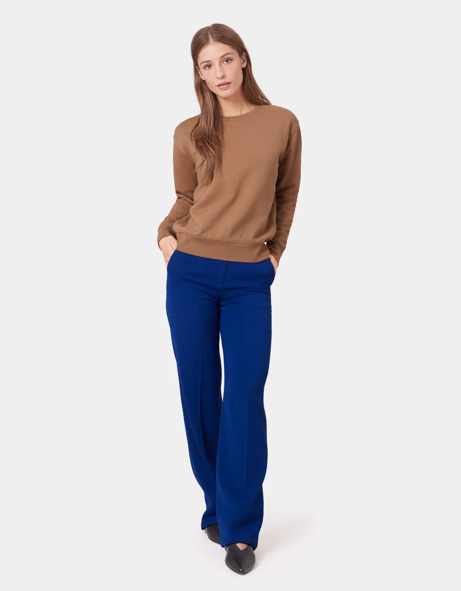 Women Classic Organic Crew - Sahara Camel