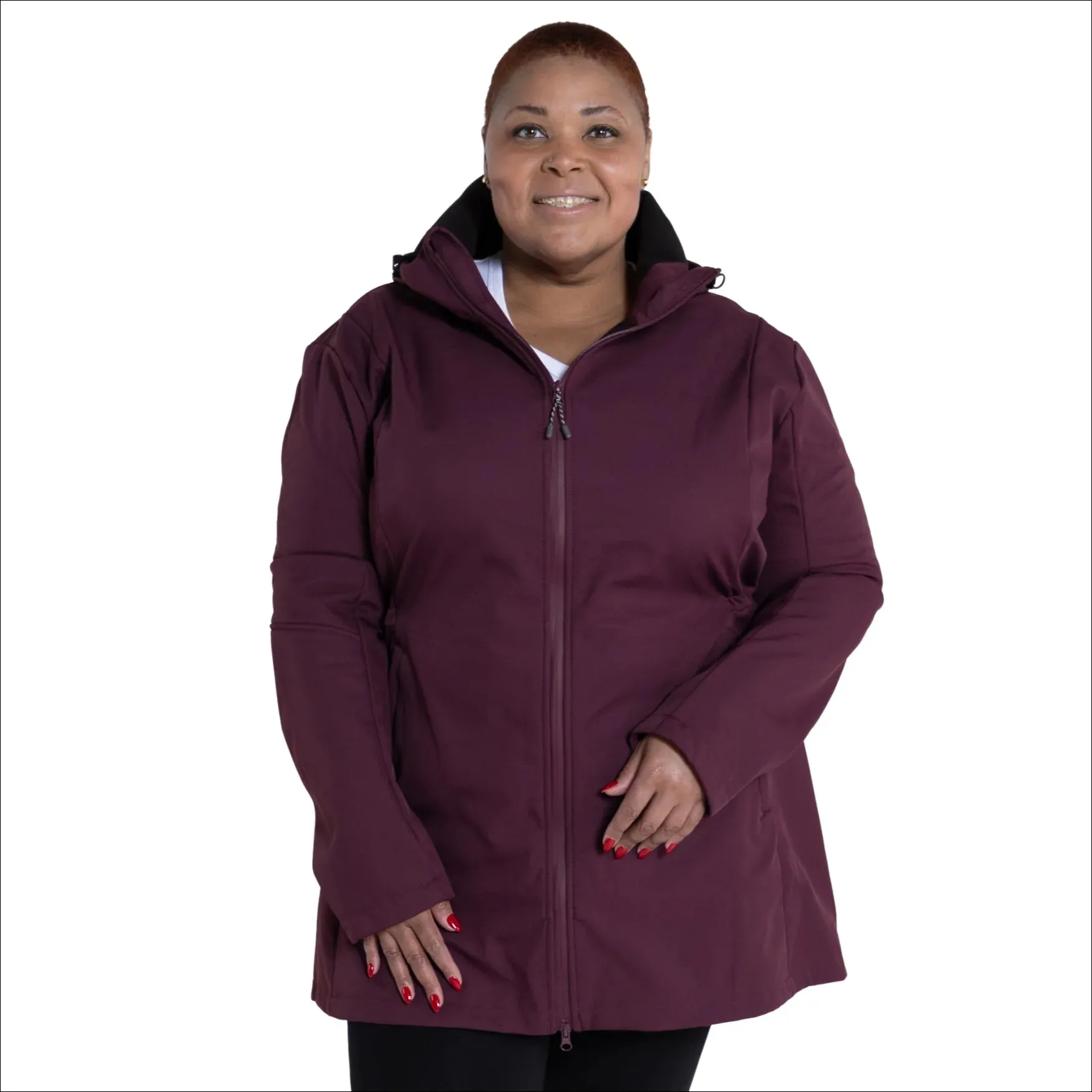 Women’s Plus Size Stowe 1X-6X Mid Length Soft Shell Jacket