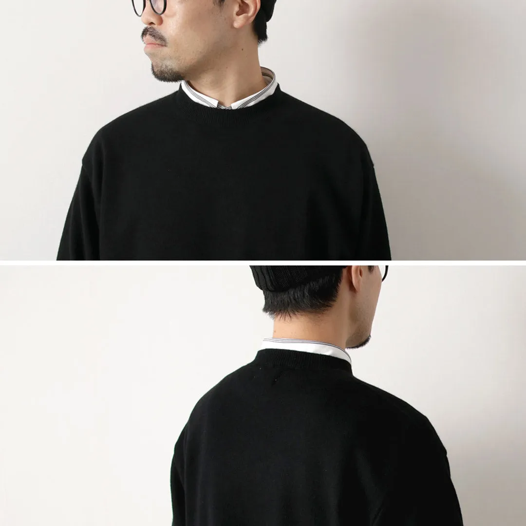 YONETOMI NEW BASIC / Rigid Cashmere Knit Pullover Garment Dyed