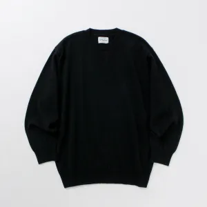 YONETOMI NEW BASIC / Rigid Cashmere Knit Pullover Garment Dyed